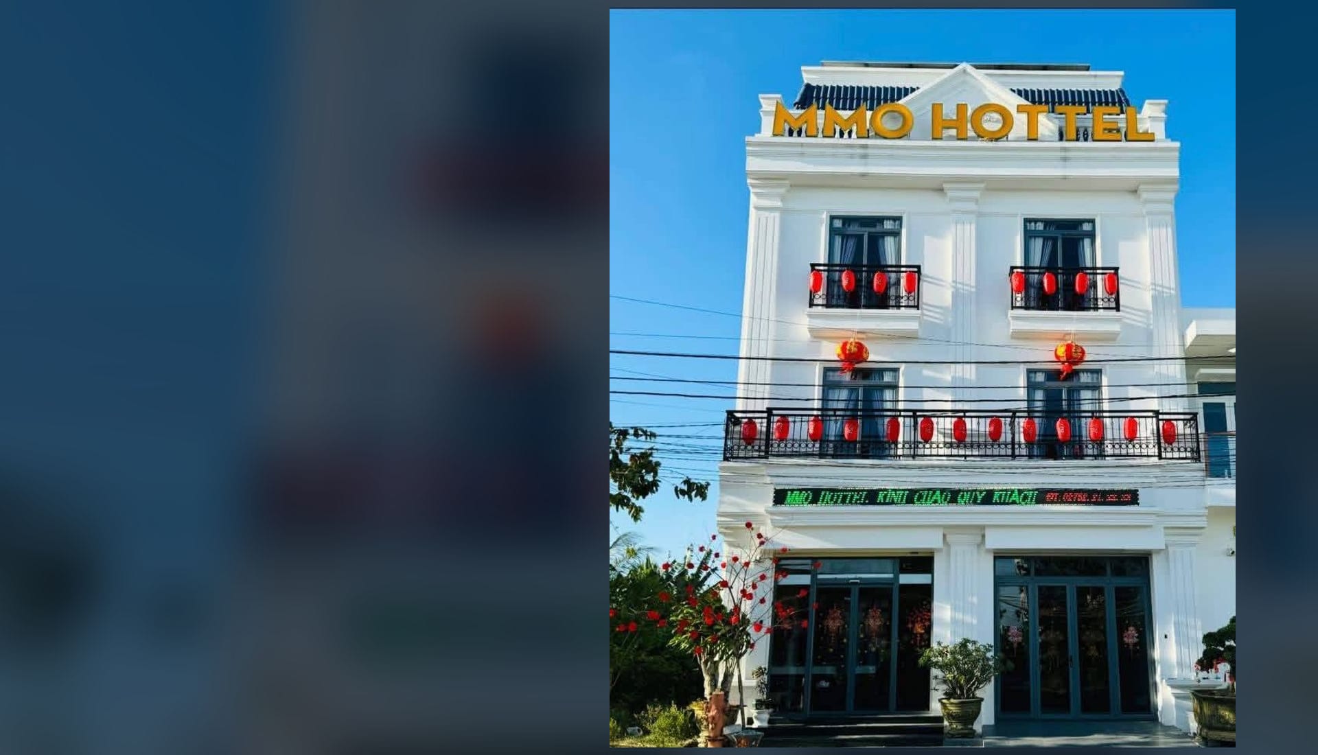 Mặt tiền khách sạn MMO HOTTEL tại xã Ba Tri, tỉnh Vĩnh Long